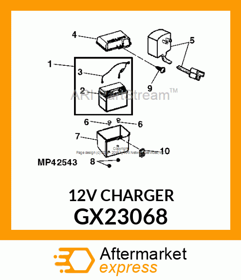 CHARGER, BATTERY GX23068