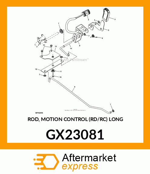 ROD, MOTION CONTROL (RD/RC) LONG GX23081