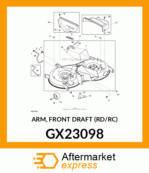 ARM, FRONT DRAFT (RD/RC) GX23098