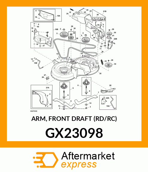 ARM, FRONT DRAFT (RD/RC) GX23098