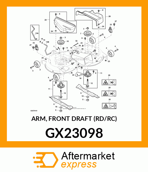 ARM, FRONT DRAFT (RD/RC) GX23098