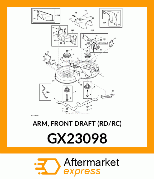 ARM, FRONT DRAFT (RD/RC) GX23098