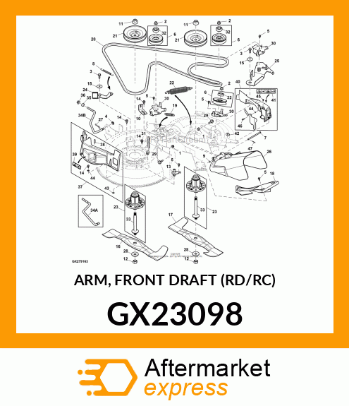 ARM, FRONT DRAFT (RD/RC) GX23098