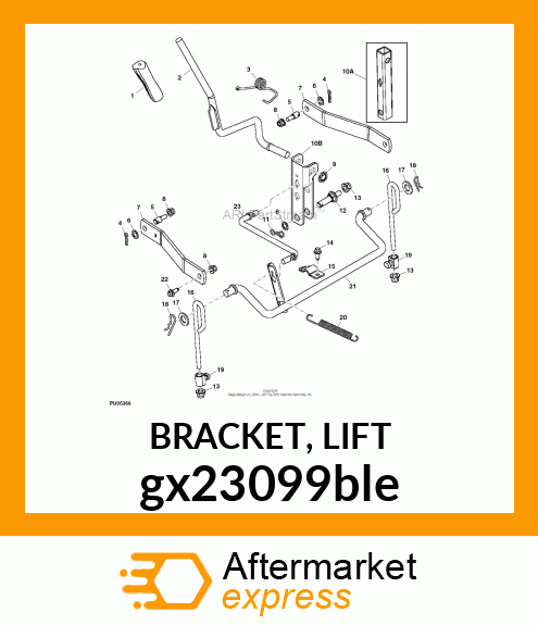 BRACKET, LIFT gx23099ble