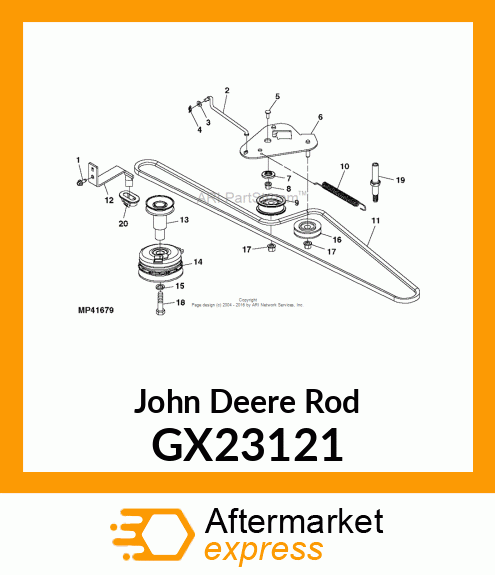 ROD, CLUTCH ROD GX23121