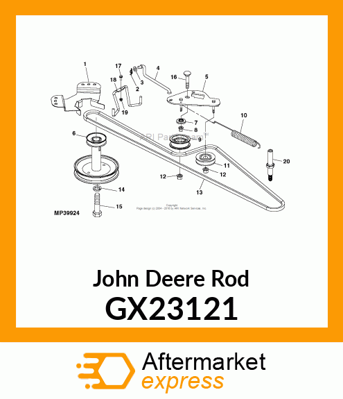 ROD, CLUTCH ROD GX23121