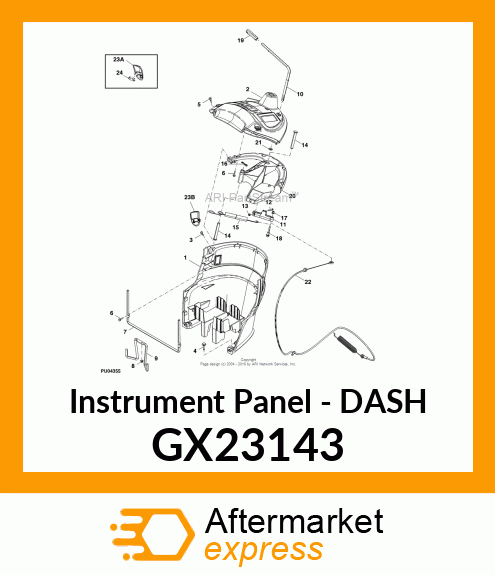 Instrument Panel - DASH GX23143