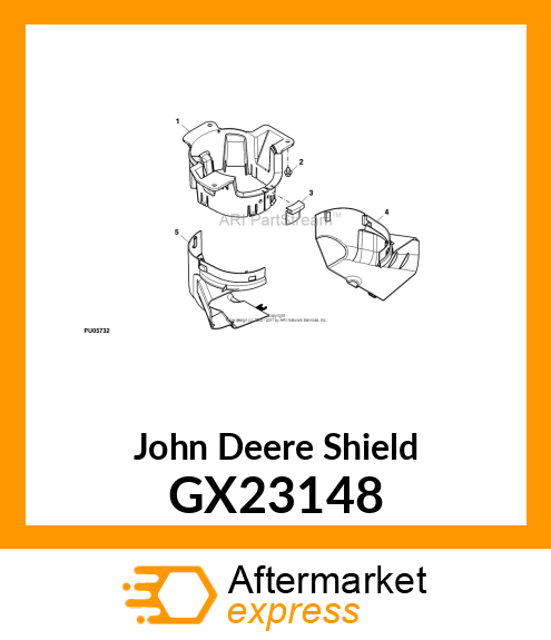 100 SERIES JACKSHEAVE TOP SHIELD GX23148