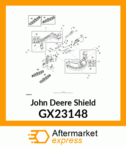 100 SERIES JACKSHEAVE TOP SHIELD GX23148