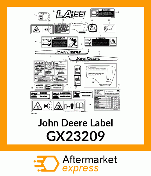 LABEL, JD SERVICE (2009) GX23209