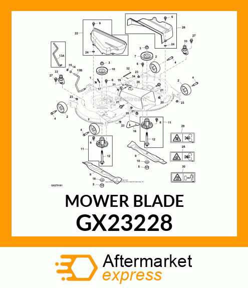 MOWER BLADE GX23228