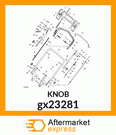 KNOB, 5/16 gx23281