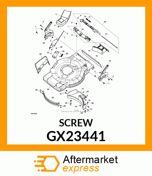 PHST,TORX ST,1/4 GX23441