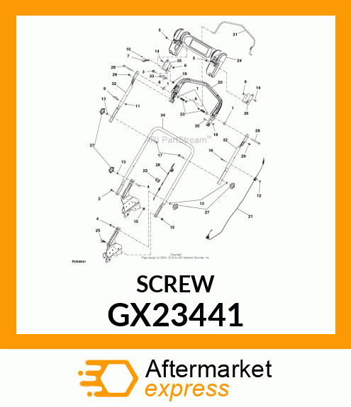 PHST,TORX ST,1/4 GX23441