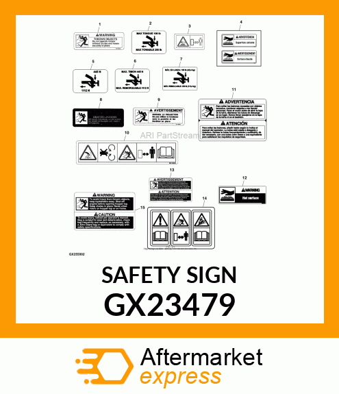 SAFETY SIGN GX23479