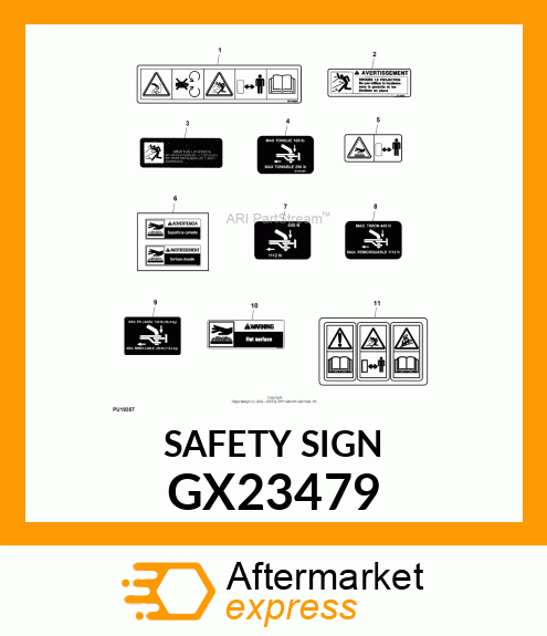 SAFETY SIGN GX23479