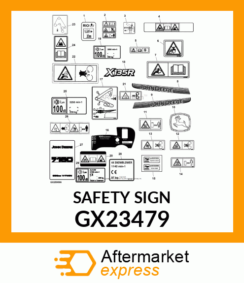 SAFETY SIGN GX23479