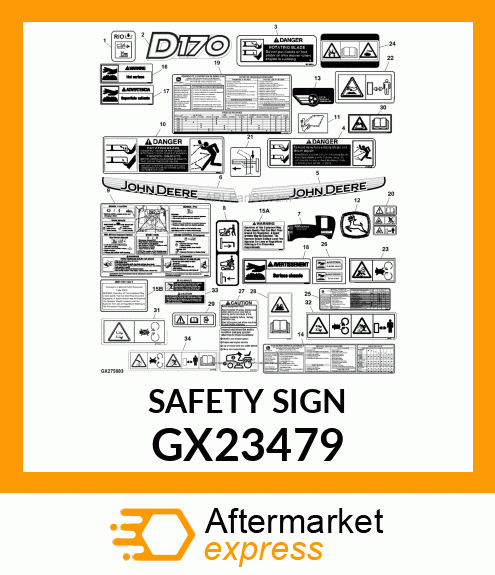 SAFETY SIGN GX23479