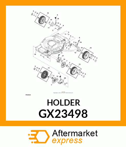 HOLDER, BEARING, RWD GX23498