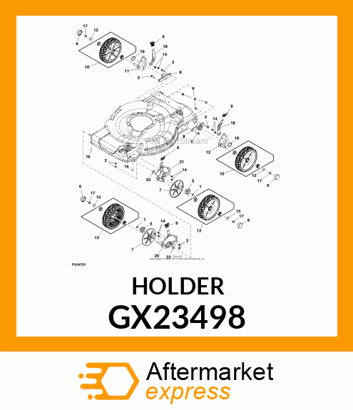 HOLDER, BEARING, RWD GX23498