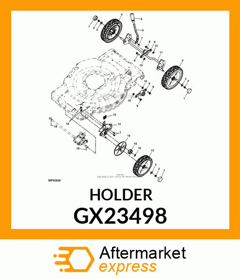 HOLDER, BEARING, RWD GX23498