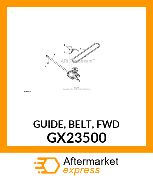 GUIDE, BELT, FWD GX23500