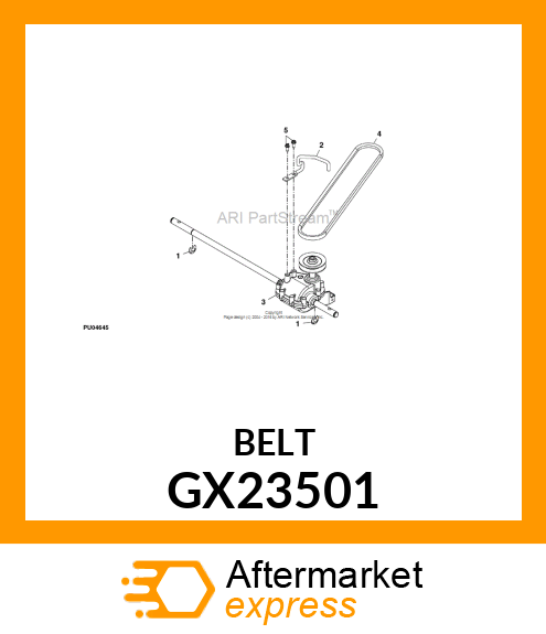 BELT, 3L, TRACTION DRIVE, 22" WBM, GX23501