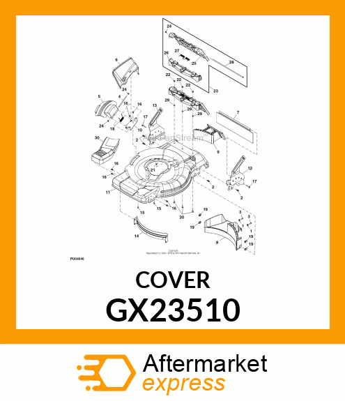 COVER, MULCHING GX23510