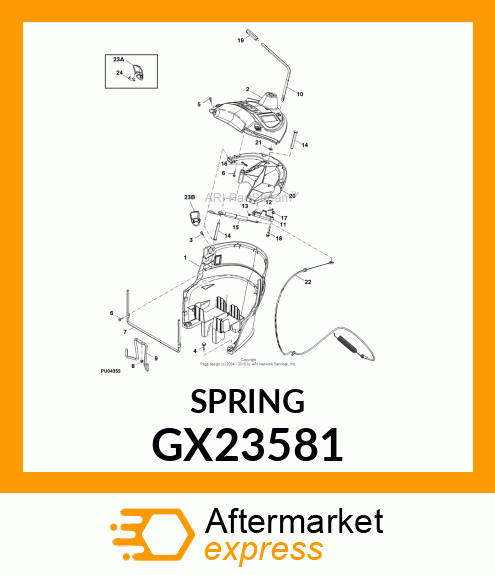 EXTENSION SPRING GX23581