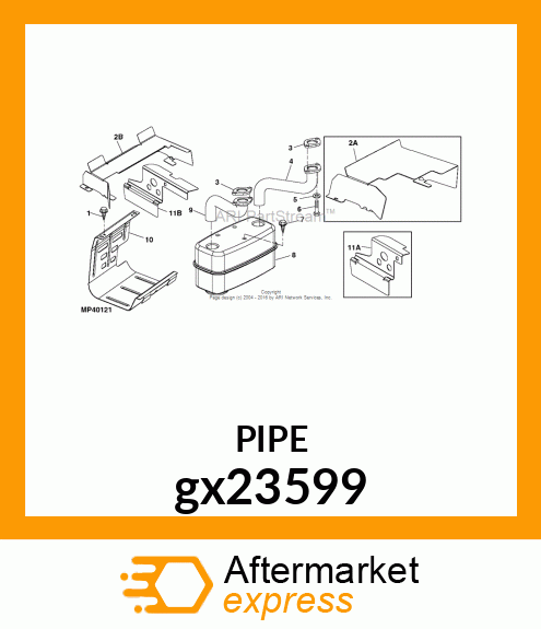 MANIFOLD, RH PIPE V/T Bamp;S gx23599