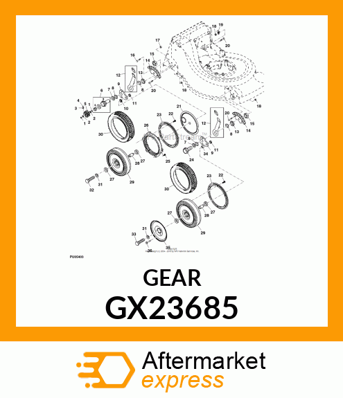 GEAR, WHEEL GX23685