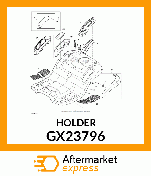 HOLDER, REVISED FOR PRINT TO PART C GX23796