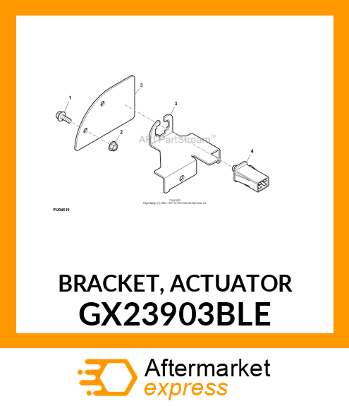 BRACKET, ACTUATOR GX23903BLE