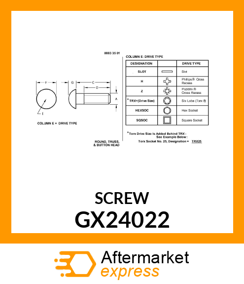 SOCKET HEAD SCREW GX24022