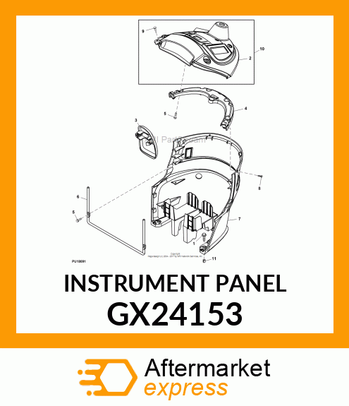 INSTRUMENT PANEL GX24153