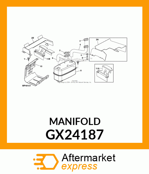 MANIFOLD, RH PIPE V/T Bamp;S GX24187