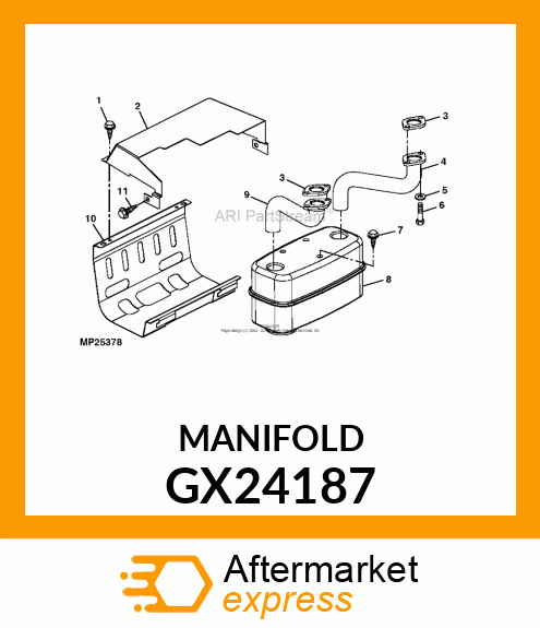 MANIFOLD, RH PIPE V/T Bamp;S GX24187