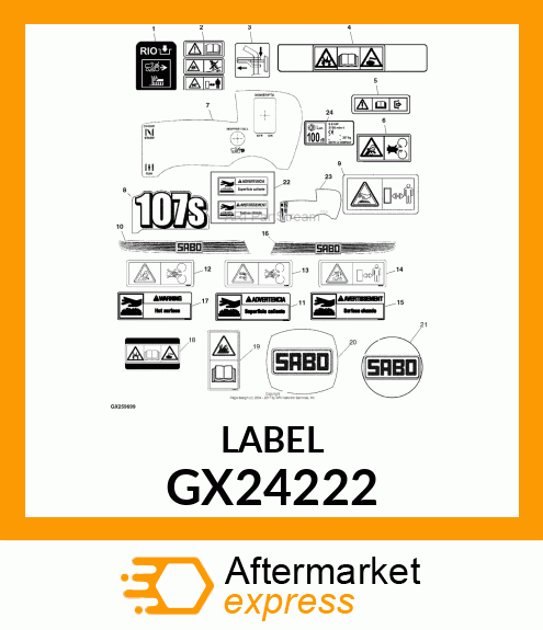 LABEL GX24222