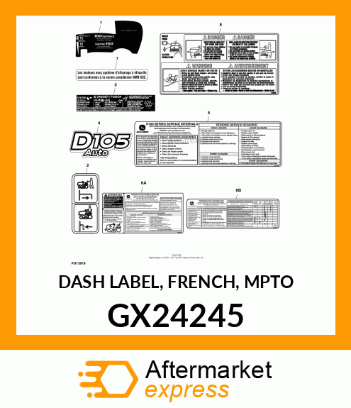 DASH LABEL, FRENCH, MPTO GX24245