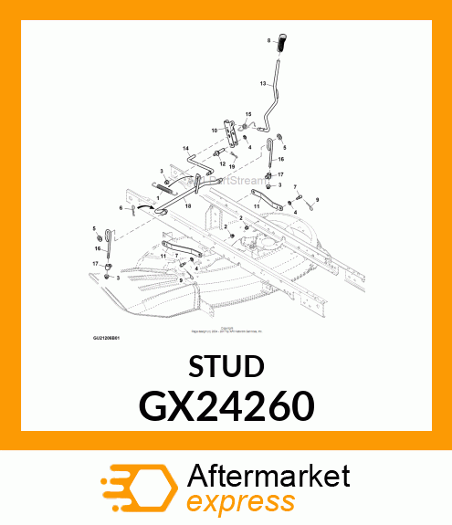 STUD, LIFT PIVOT GX24260