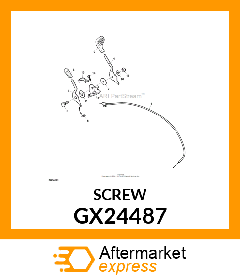 SCREW, SELF TPG, HEX WASHER HD GX24487