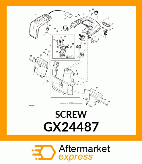 SCREW, SELF TPG, HEX WASHER HD GX24487