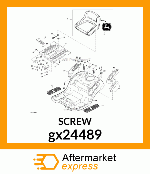 SCREW, SELF TPG, HEX WASHER HD gx24489