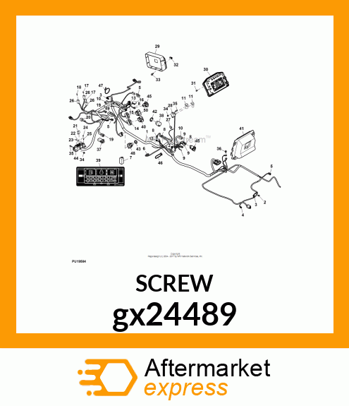 SCREW, SELF TPG, HEX WASHER HD gx24489