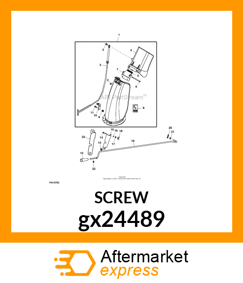 SCREW, SELF TPG, HEX WASHER HD gx24489