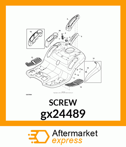 SCREW, SELF TPG, HEX WASHER HD gx24489