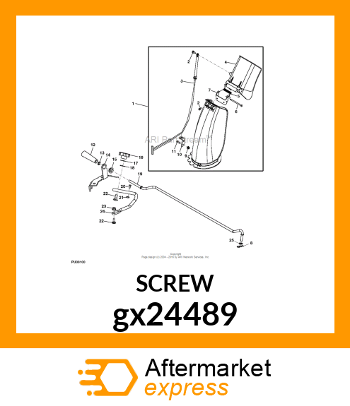 SCREW, SELF TPG, HEX WASHER HD gx24489