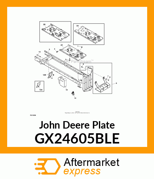 PLATE, ENGINE GX24605BLE