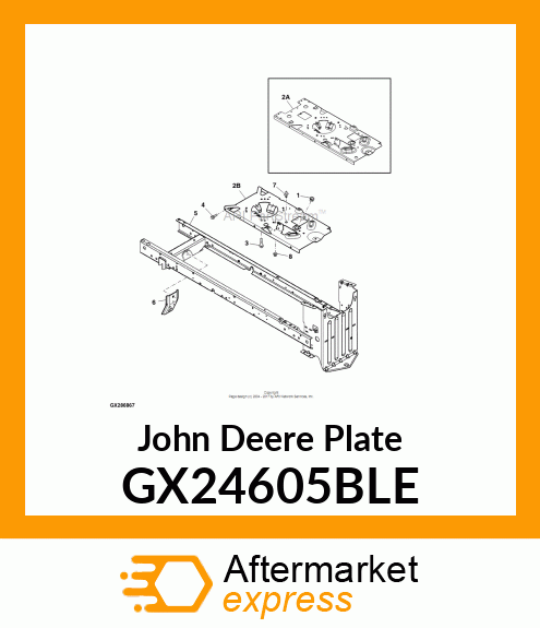 PLATE, ENGINE GX24605BLE