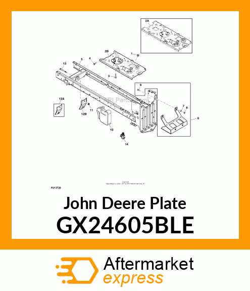 PLATE, ENGINE GX24605BLE